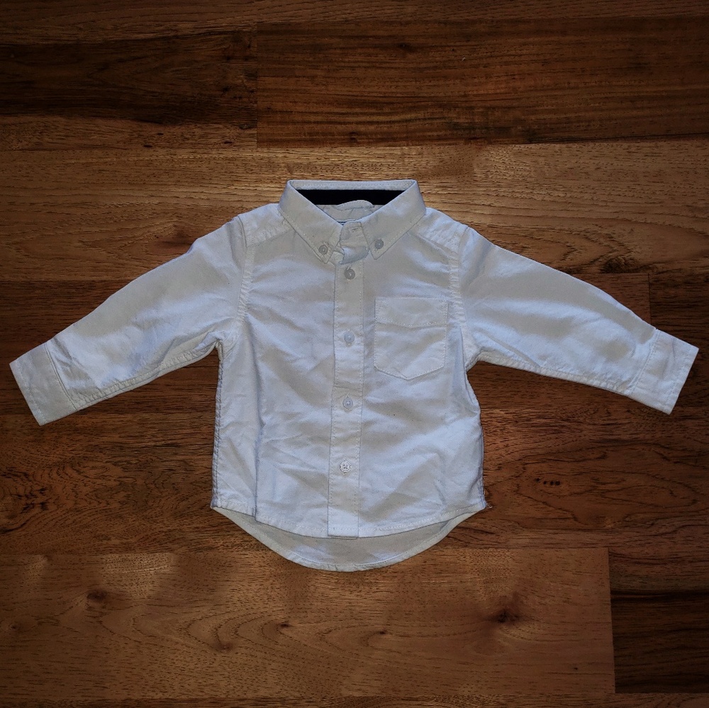 Children's Place Baby Boy White Dress Shirt